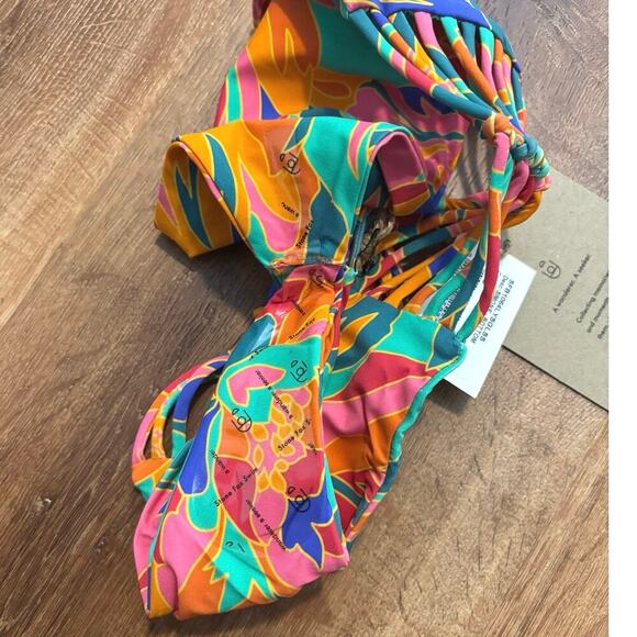 NWT Stone Fox Swim Simone Bikini Bottom In Stained Glass Size Small - Picture 6 of 7